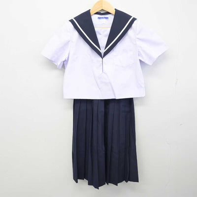 【中古】愛知県 岡崎商業高等学校 女子制服 2点 (セーラー服・スカート) sf056635