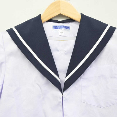 【中古】愛知県 岡崎商業高等学校 女子制服 2点 (セーラー服・スカート) sf056635