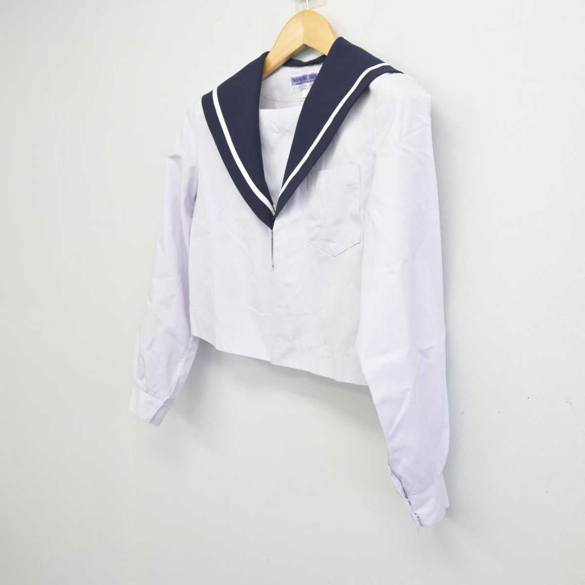 【中古】愛知県 岡崎商業高等学校 女子制服 2点 (セーラー服) sf056636