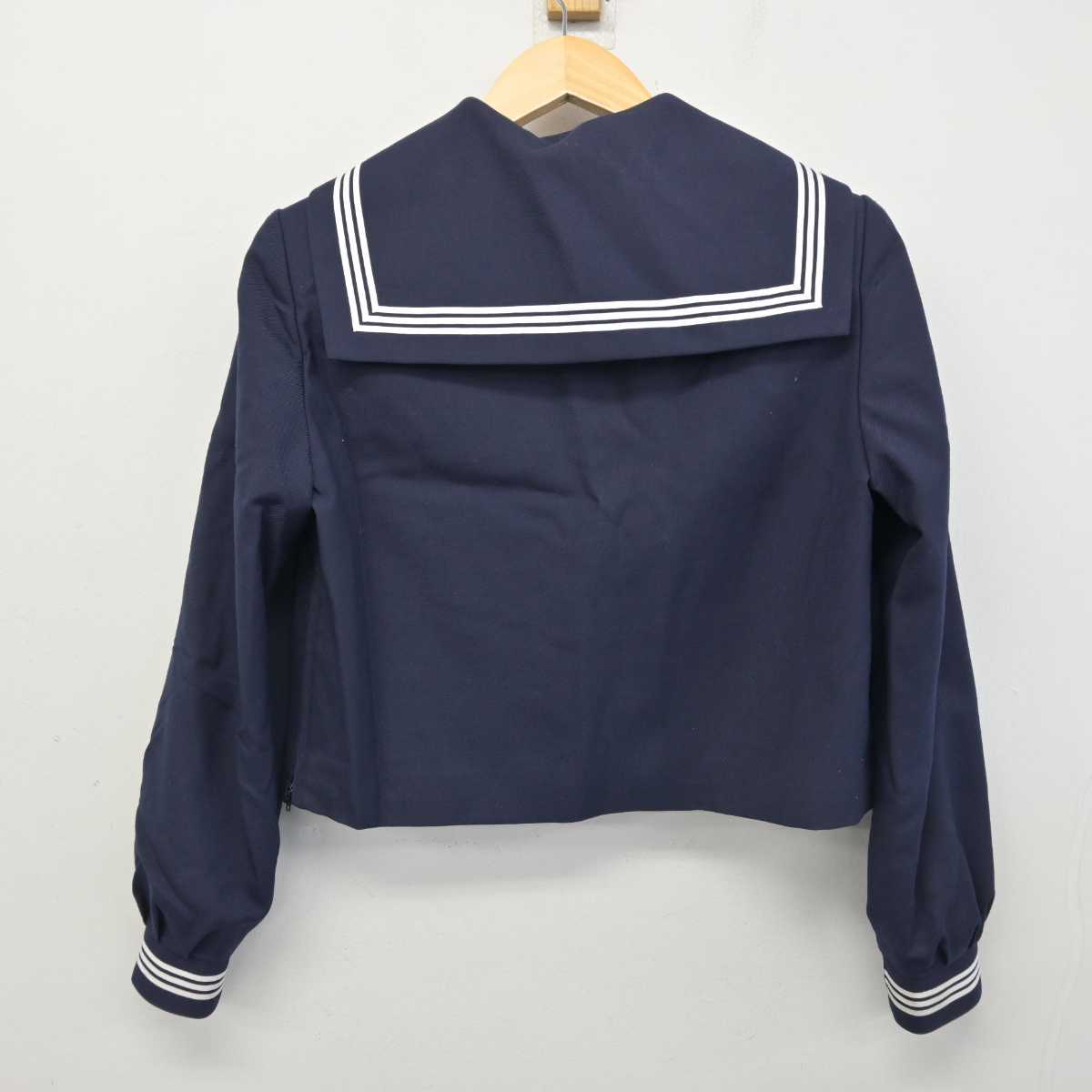 【中古】広島県 三原市立第五中学校 女子制服 3点 (セーラー服・スカート) sf056638