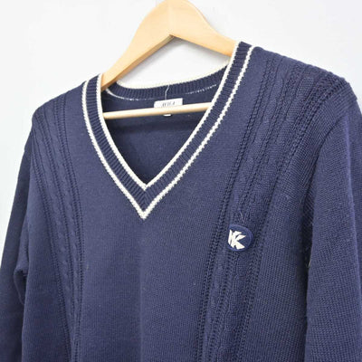 【中古】埼玉県 久喜高等学校 女子制服 2点 (ニット・スカート) sf056655