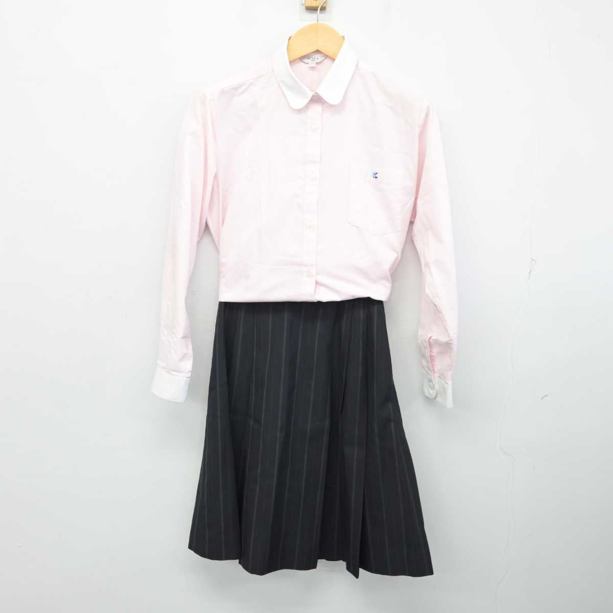 【中古】埼玉県 久喜高等学校 女子制服 3点 (ブレザー・シャツ・スカート) sf056656