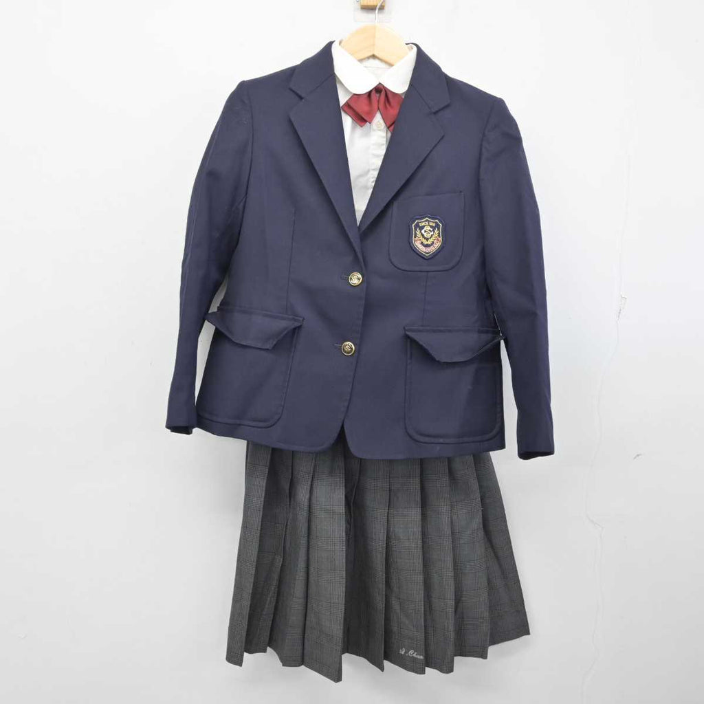 【中古】新潟県 新発田中央高等学校 女子制服 4点 (ブレザー・シャツ・スカート) sf056657 | 中古制服通販パレイド