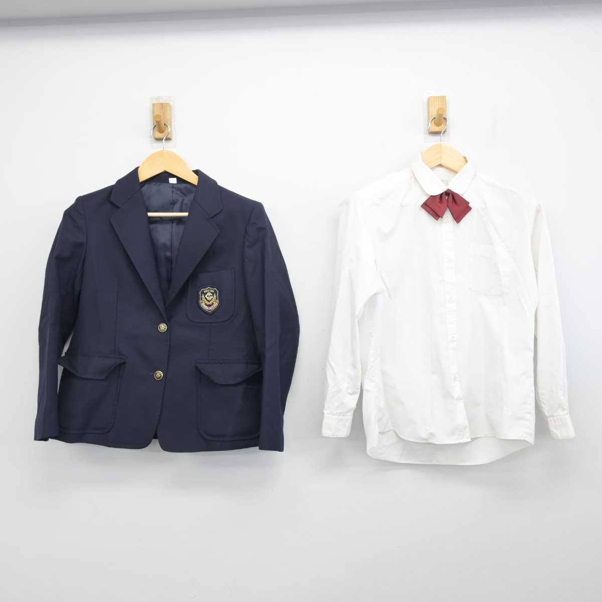 【中古】新潟県 新発田中央高等学校 女子制服 4点 (ブレザー・シャツ・スカート) sf056657