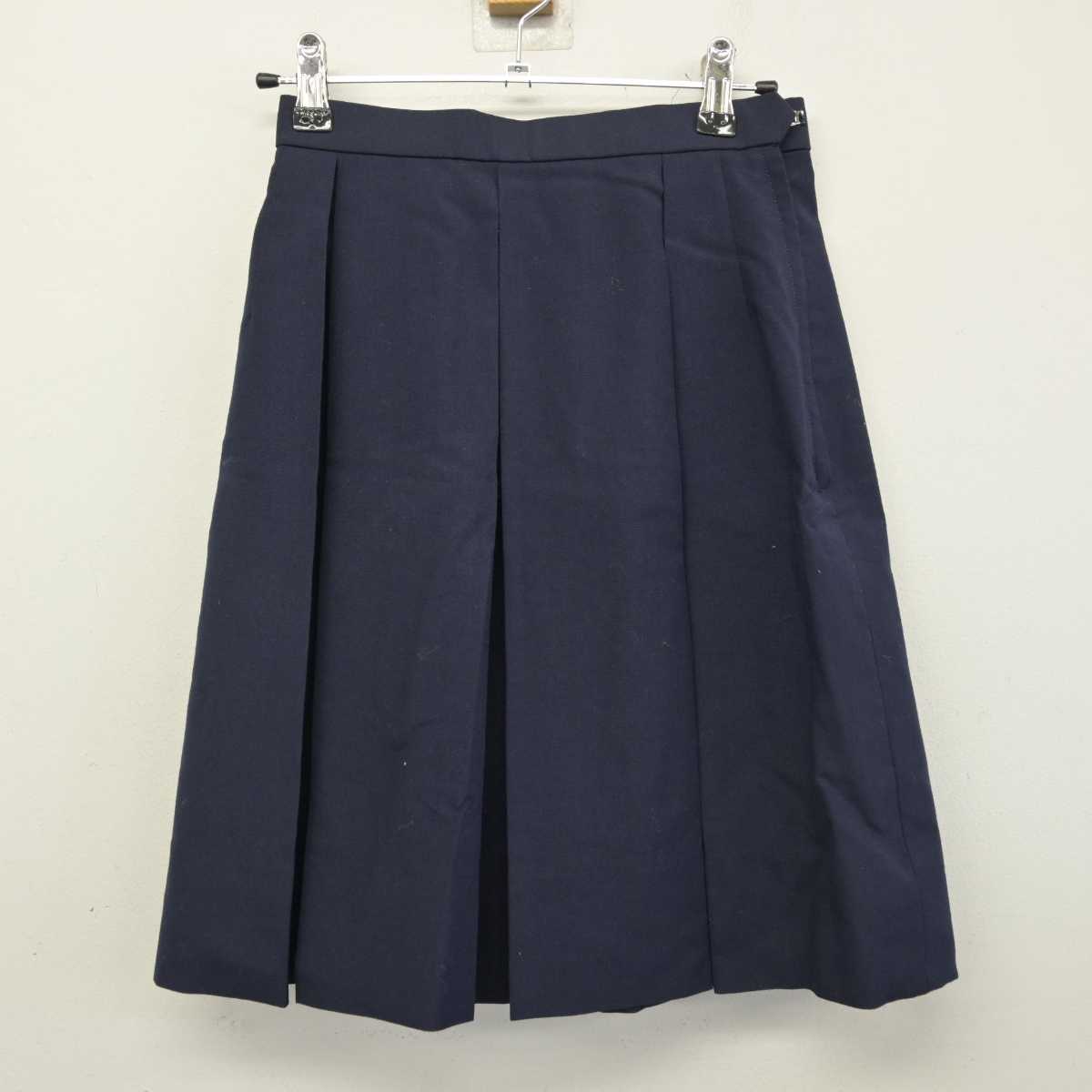 【中古】神奈川県 蒔田中学校 女子制服 2点 (ベスト・スカート) sf056661