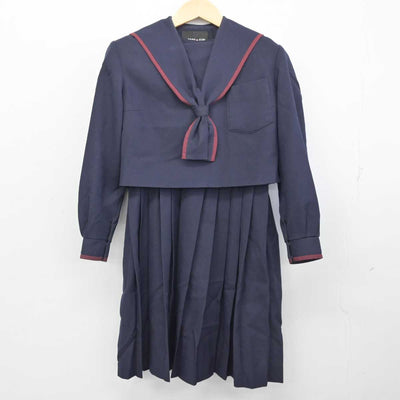 【中古】熊本県 京陵中学校 女子制服 2点 (セーラー服・ジャンパースカート) sf056666