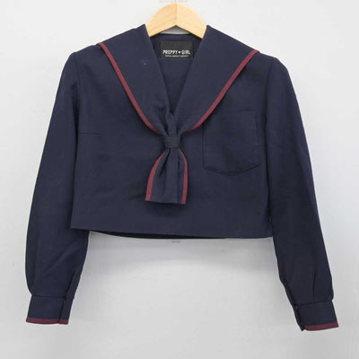 【中古】熊本県 京陵中学校 女子制服 2点 (セーラー服・ジャンパースカート) sf056666