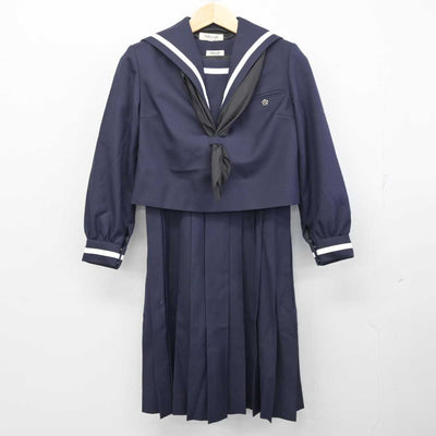 【中古】熊本県 熊本県立第一高等学校 女子制服 4点 (セーラー服・ジャンパースカート) sf056669