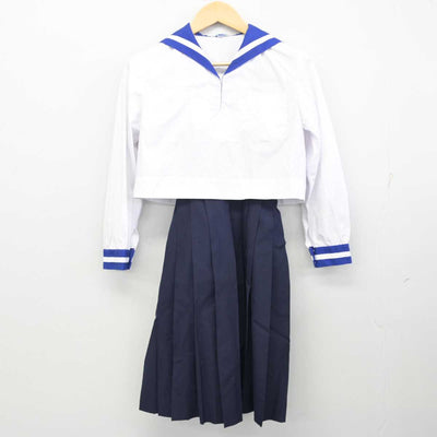 【中古】熊本県 熊本県立第一高等学校 女子制服 2点 (セーラー服・スカート) sf056671