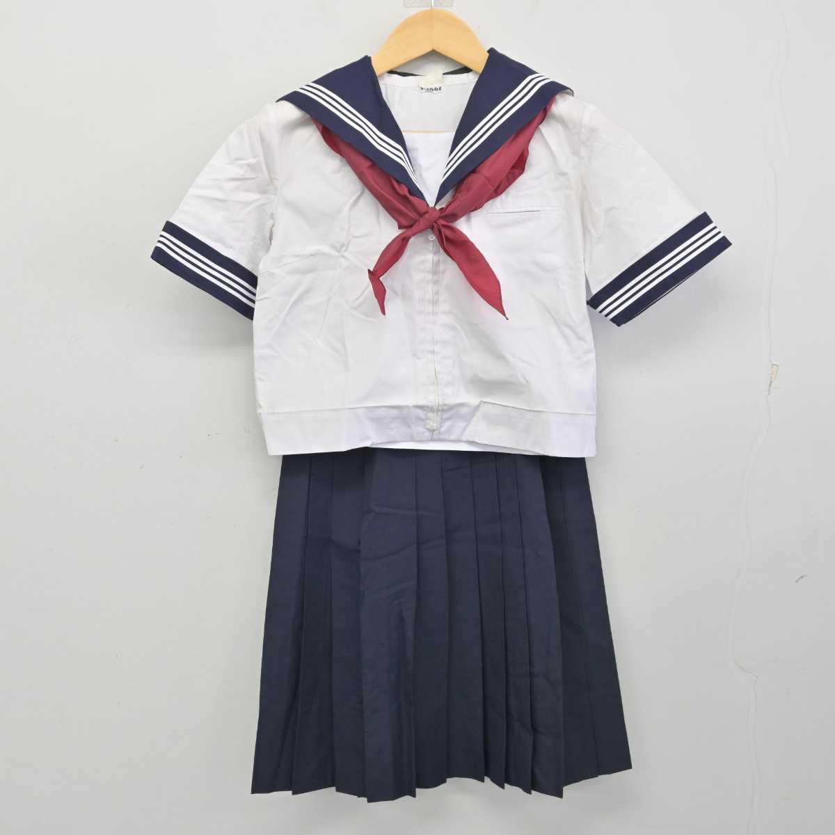 【中古】東京都 向陽中学校 女子制服 3点 (セーラー服・スカート) sf056677