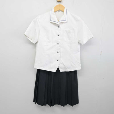 【中古】宮崎県 宮崎南高等学校 女子制服 3点 (シャツ・スカート) sf056680