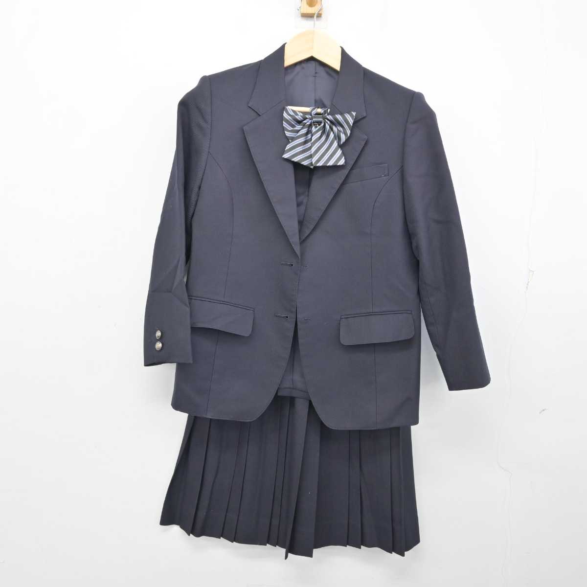 【中古】宮崎県 宮崎南高等学校 女子制服 3点 (ブレザー・スカート) sf056682