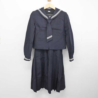 【中古】埼玉県 星野学園中学校 女子制服 2点 (セーラー服・スカート) sf056688