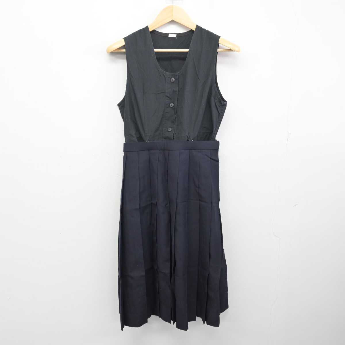 【中古】埼玉県 星野学園中学校 女子制服 2点 (セーラー服・スカート) sf056688