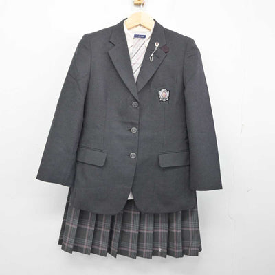 【中古】北海道 立命館慶祥中学校・高等学校 女子制服 5点 (ブレザー・シャツ・スカート) sf056698