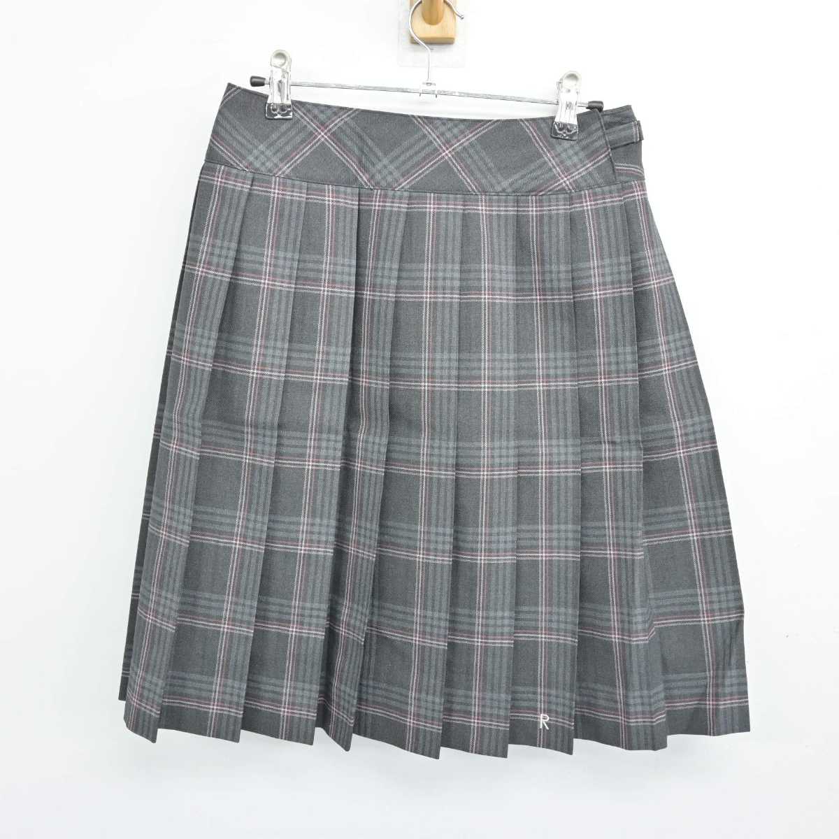 【中古】北海道 立命館慶祥中学校・高等学校 女子制服 5点 (ブレザー・シャツ・スカート) sf056698