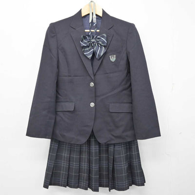 【中古】東京都 竹台高等学校 女子制服 4点 (ブレザー・ニット・スカート) sf056715