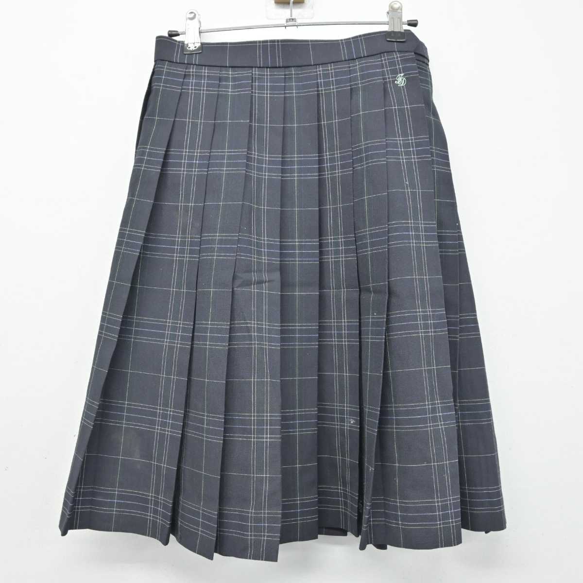 【中古】東京都 竹台高等学校 女子制服 2点 (ニットベスト・スカート) sf056716