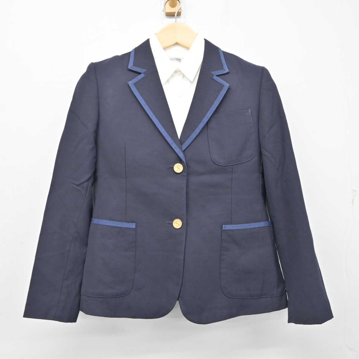 【中古】千葉県 八千代松陰中学校 女子制服 2点 (ブレザー・シャツ) sf056724