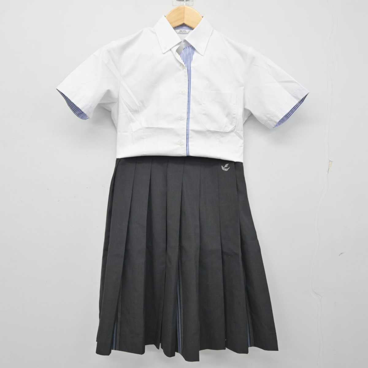 【中古】福岡県 福翔高等学校 女子制服 2点 (シャツ・スカート) sf056729