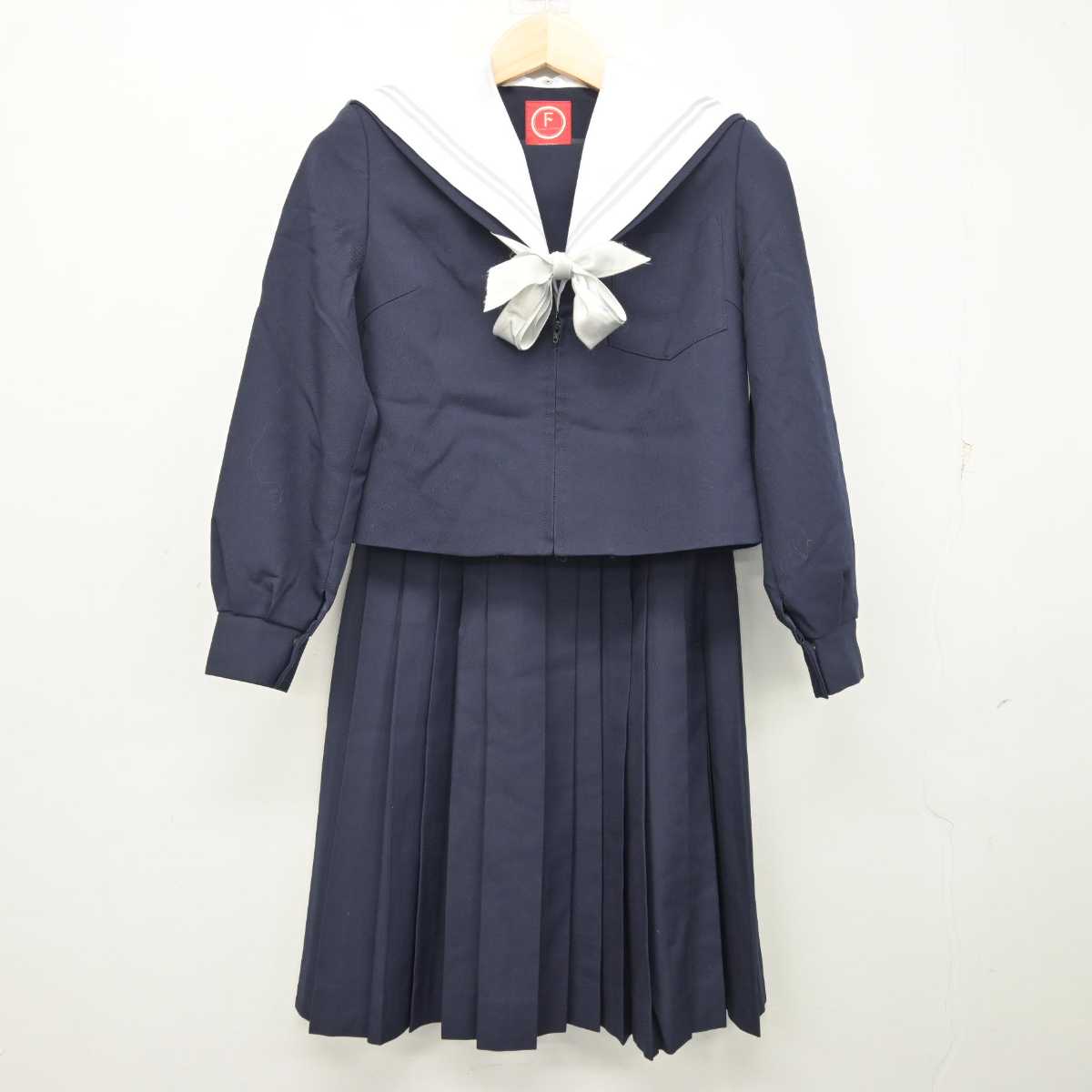 【中古】愛知県 岩崎中学校 女子制服 4点 (セーラー服・スカート・スカート) sf056730