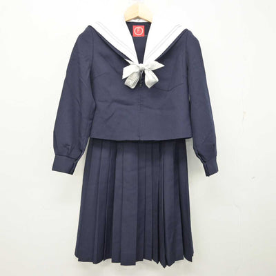 【中古】愛知県 岩崎中学校 女子制服 4点 (セーラー服・スカート・スカート) sf056730