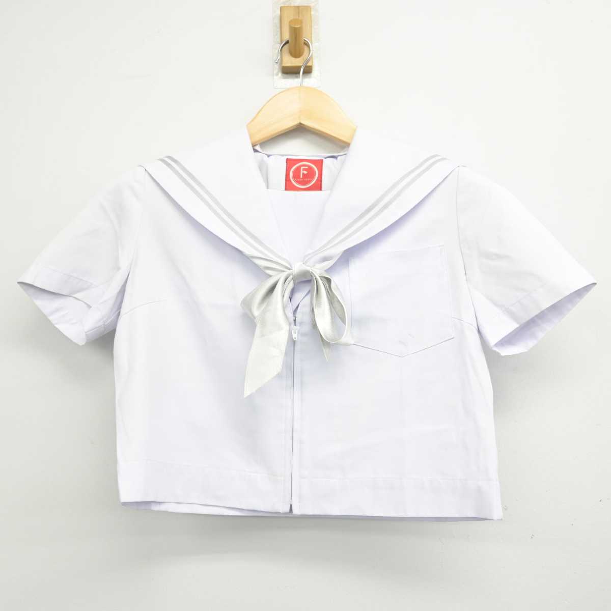 【中古】愛知県 岩崎中学校 女子制服 3点 (セーラー服・スカート) sf056731