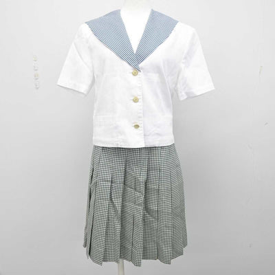 【中古】岡山県 就実高等学校 女子制服 3点 (セーラー服・スカート) sf056736