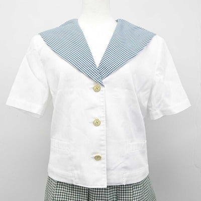 【中古】岡山県 就実高等学校 女子制服 3点 (セーラー服・スカート) sf056736