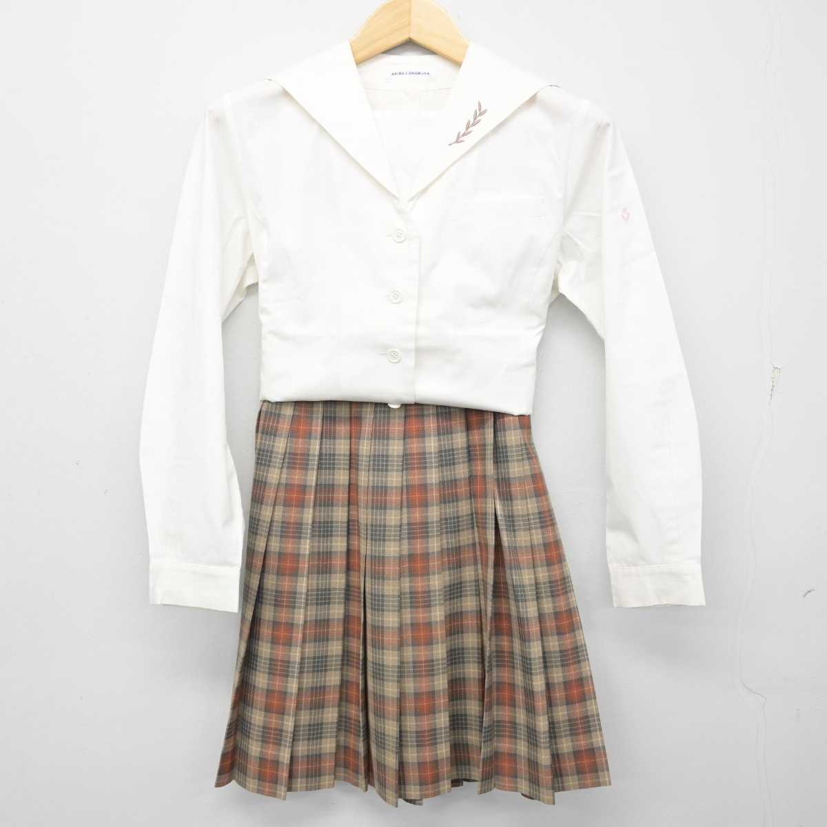 【中古】愛知県 名城大学附属高等学校 女子制服 3点 (シャツ・スカート・スカート) sf056748