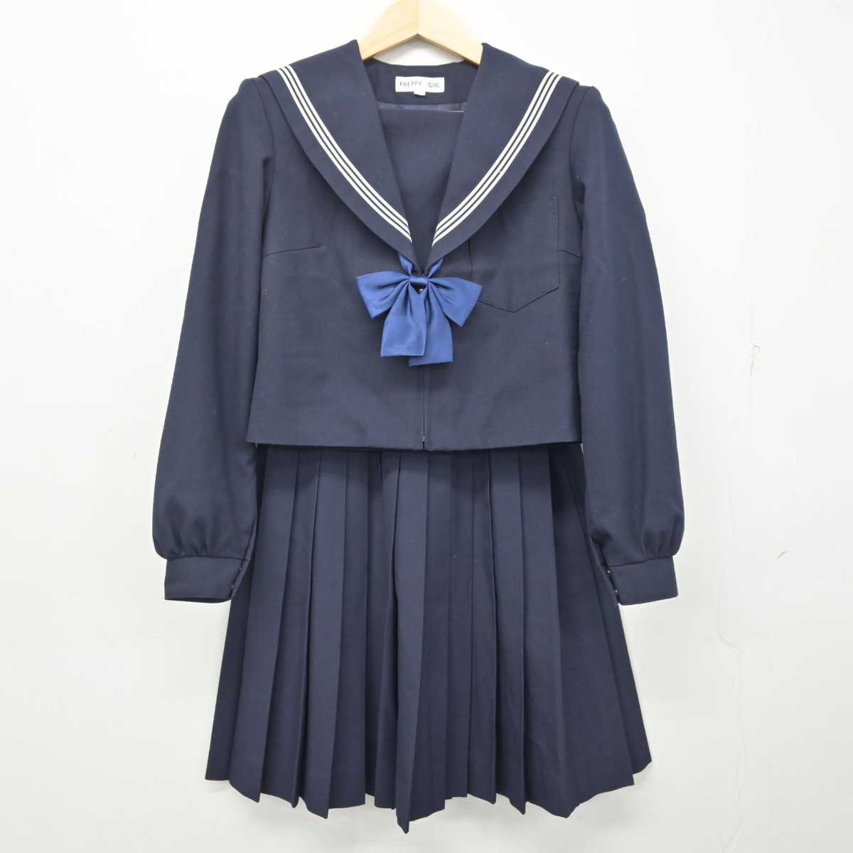 【中古】愛知県 半田中学校 女子制服 3点 (セーラー服・スカート) sf056752