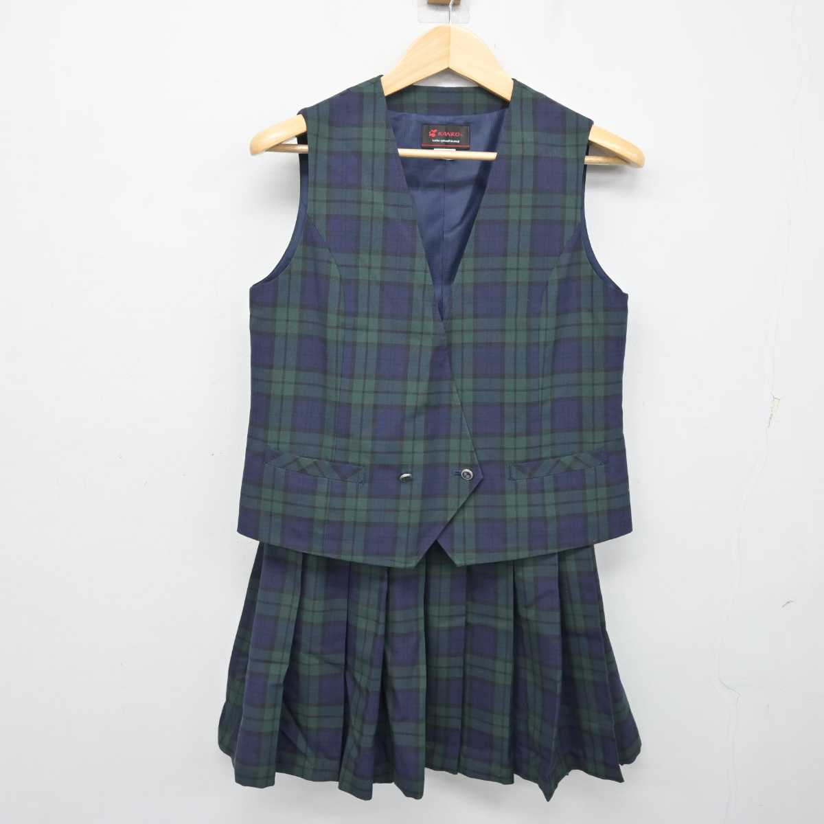 【中古】千葉県 臼井西中学校   女子制服 2点 (ベスト・スカート) sf056754