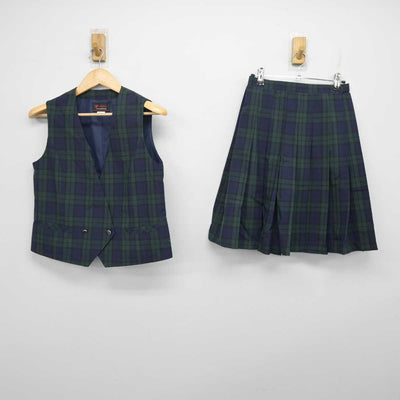 【中古】千葉県 臼井西中学校   女子制服 2点 (ベスト・スカート) sf056754