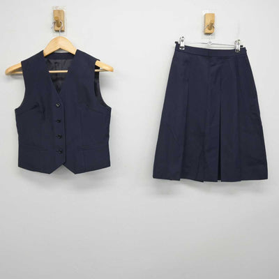 【中古】埼玉県 春日部女子高等学校 女子制服 2点 (ベスト・スカート) sf056761