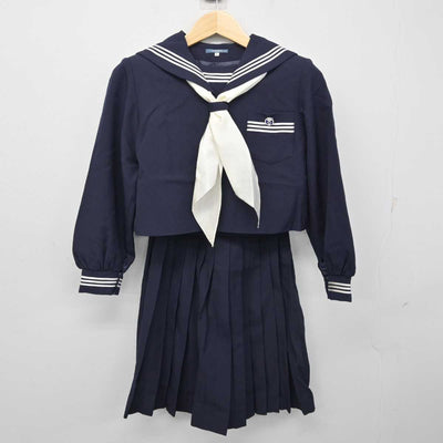 【中古】兵庫県 上郡中学校 女子制服 4点 (セーラー服・スカート) sf056763