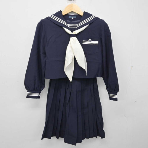 中古】愛知県 一宮高等学校 女子制服 2点 (セーラー服・スカート 