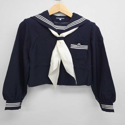 【中古】兵庫県 上郡中学校 女子制服 4点 (セーラー服・スカート) sf056763