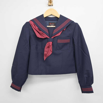 【中古】神奈川県 南足柄中学校 女子制服 3点 (セーラー服・スカート) sf056771