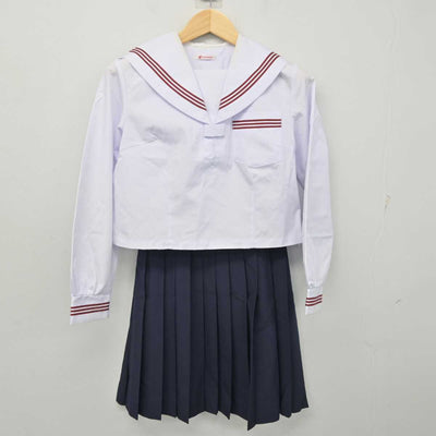 【中古】神奈川県 南足柄中学校 女子制服 3点 (セーラー服・スカート) sf056772