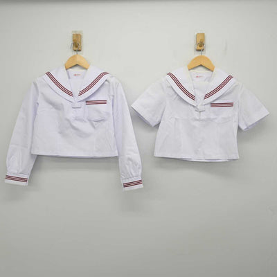 【中古】神奈川県 南足柄中学校 女子制服 3点 (セーラー服・スカート) sf056772