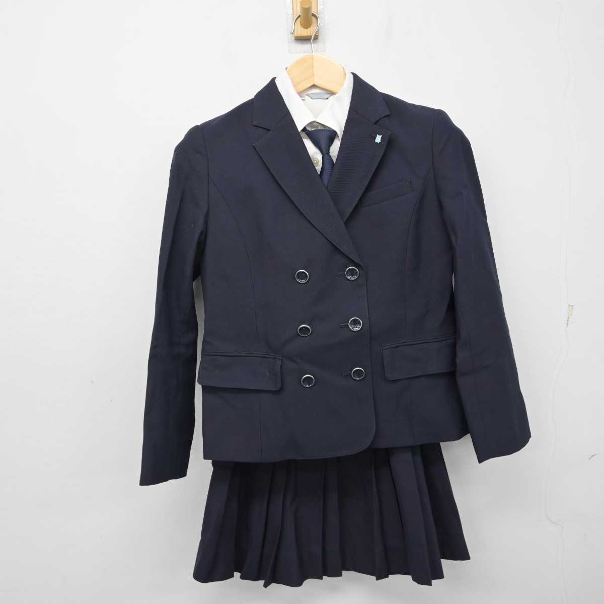 【中古】愛知県 名古屋市立工芸高校 女子制服 5点 (ブレザー・シャツ・スカート) sf056788