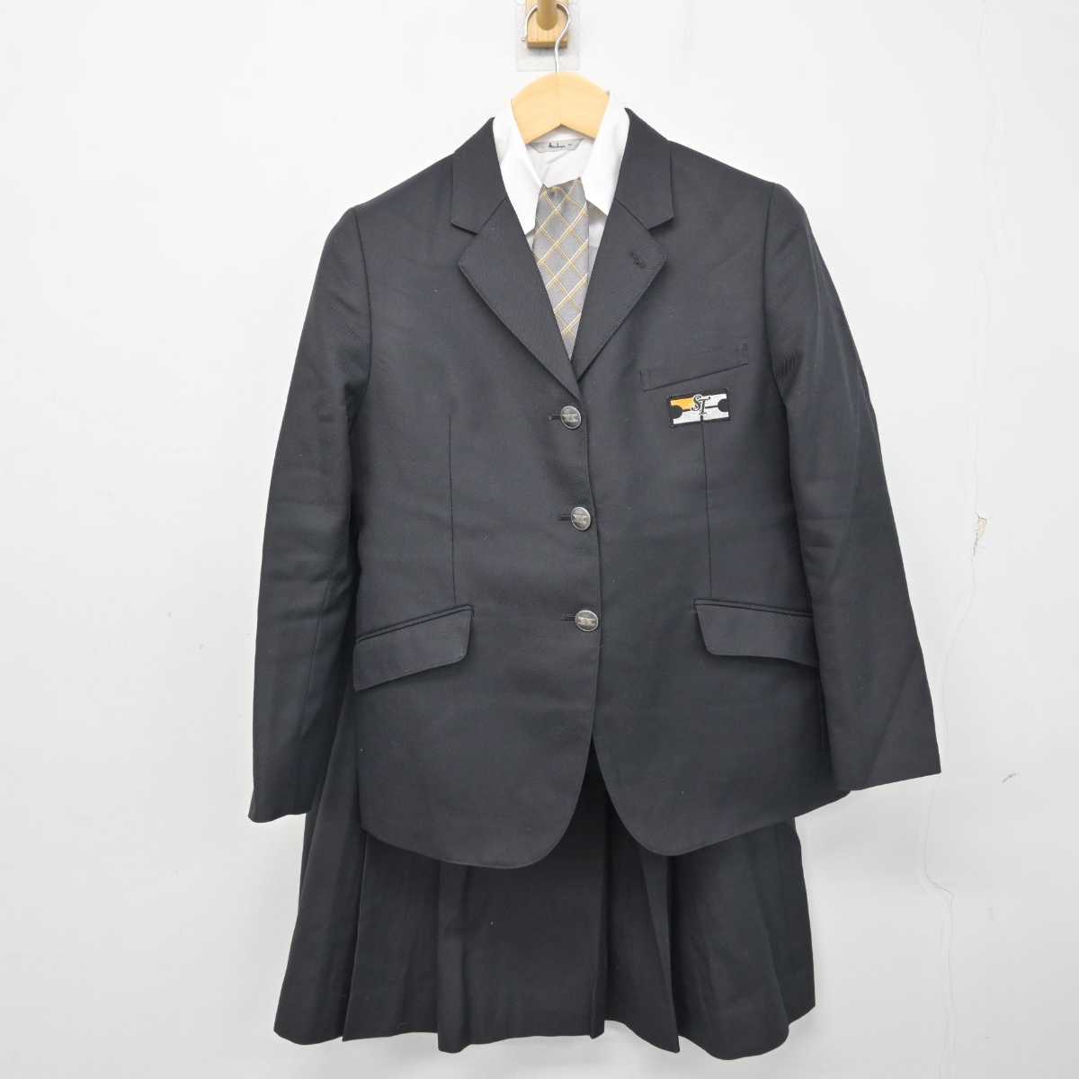 【中古】兵庫県 科学技術高等学校 女子制服 4点 (ブレザー・シャツ・スカート) sf056792