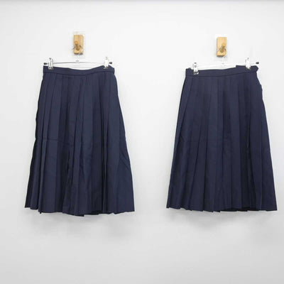 【中古】岐阜県 藍川中学校 女子制服 3点 (セーラー服・スカート) sf056800