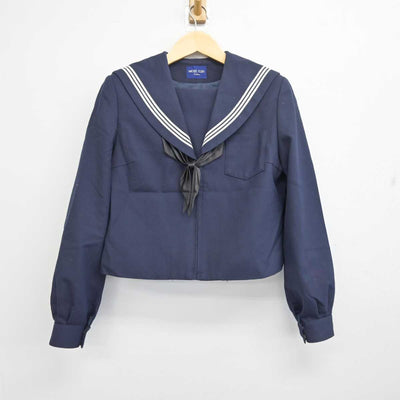 【中古】岐阜県 藍川中学校 女子制服 4点 (セーラー服・スカート・スカート) sf056801