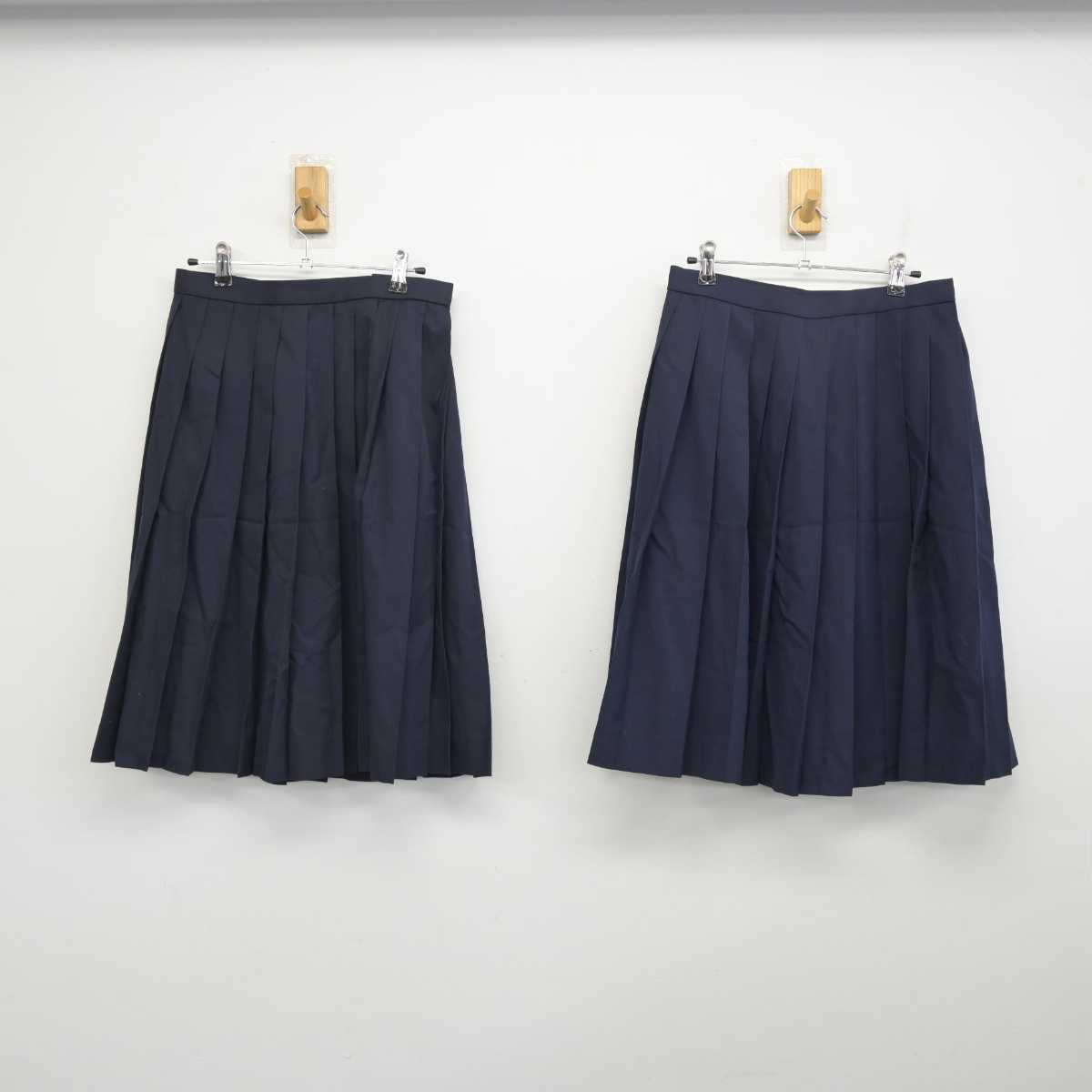 【中古】岐阜県 藍川中学校 女子制服 4点 (セーラー服・スカート・スカート) sf056801