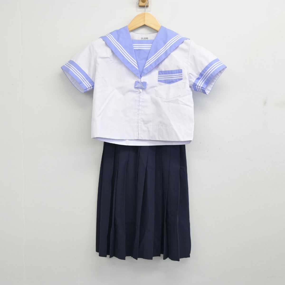 【中古】大阪府 養精中学校 女子制服 2点 (セーラー服・スカート) sf056805