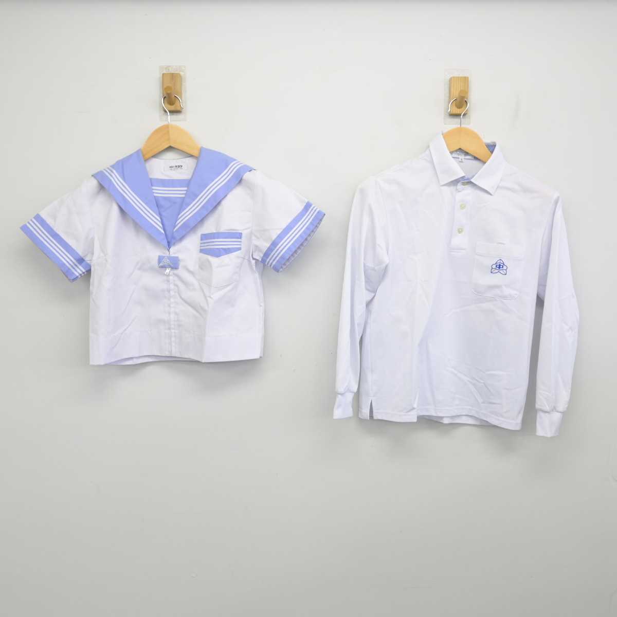 【中古】大阪府 養精中学校 女子制服 2点 (セーラー服・シャツ) sf056806