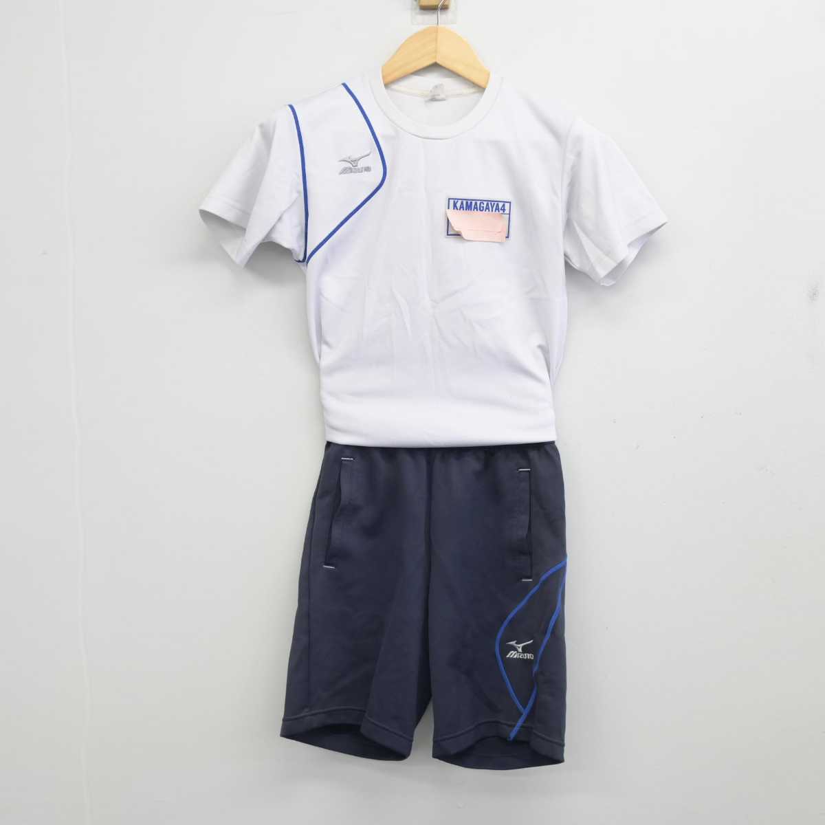 【中古】千葉県 鎌ケ谷市立第四中学校 女子制服 2点 (体操服 上・体操服 下) sf056809