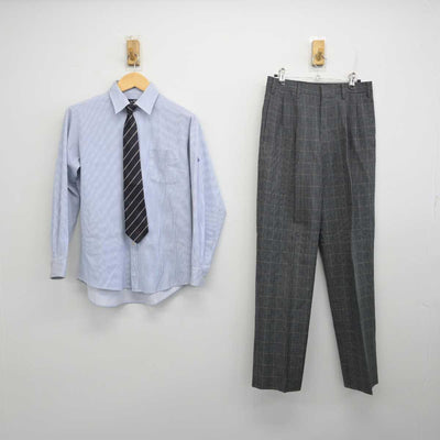 【中古】北海道 札幌北斗高等学校 男子制服 5点 (ブレザー・ニット・シャツ・ズボン) sf056820