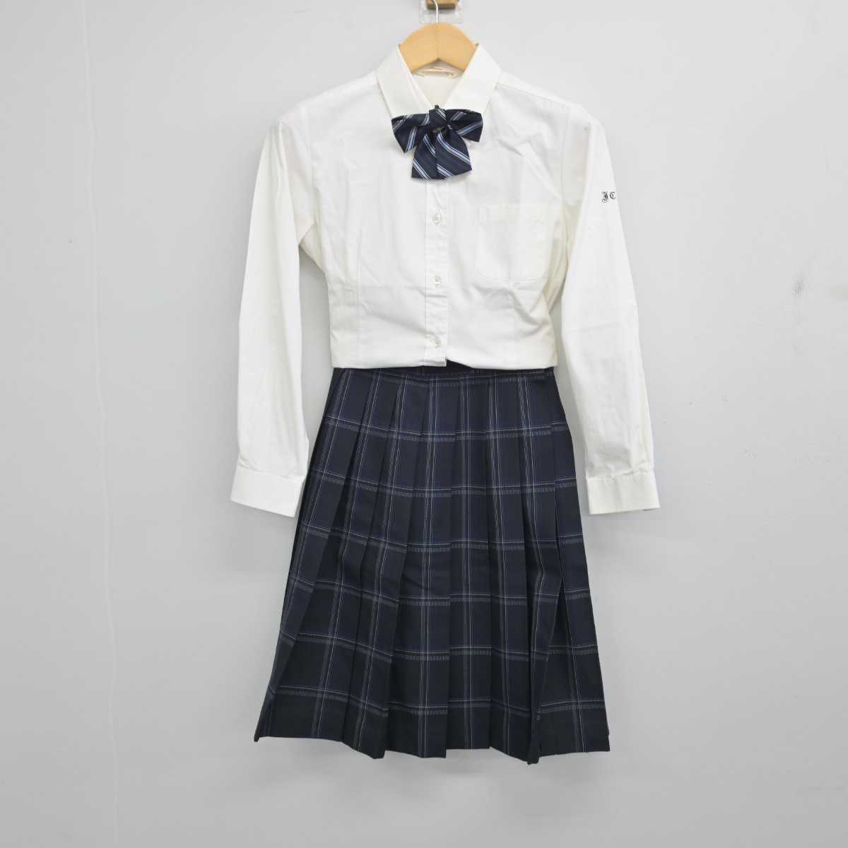 【中古】兵庫県 伊丹高等学校 女子制服 5点 (ブレザー・シャツ・スカート) sf056827